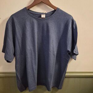 Bridge & Burn Organic Hemp Boxy Tee in Storm Blue
